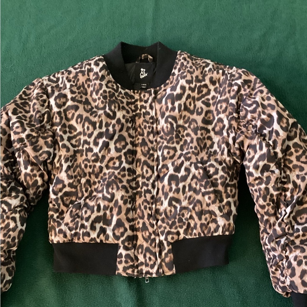 Leopard Print Puffer Jacket For Kids